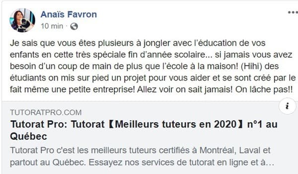 Citation Anaïs Favron